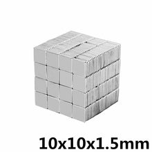 Load image into Gallery viewer, 10 x 10 x 1.5mm Neodymium Block Magnets - Pack of 50/100/200 - Magneticks
