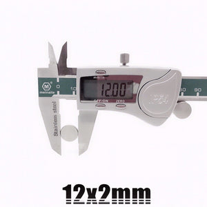 12 x 2mm Neodymium Disc Magnets - Magneticks