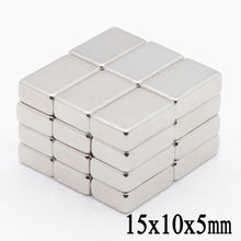 Load image into Gallery viewer, 15 x 10 x 5mm Neodymium Block Magnets - Pack of 20/30/50 - Magneticks

