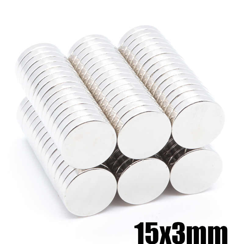 15 x 3mm Neodymium Disc Magnets - Pack of 20/30/50 - Magneticks
