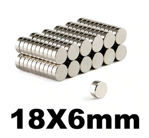 18 x 6mm Neodymium Disc Magnets - Pack of 10/20/30  - Magneticks