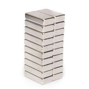 20 x 10 x 5mm Neodymium Block Magnets - Pack of 10/20/30 - Magneticks