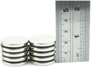 25 x 2mm Neodymium Disc Magnets - Pack of 15 Pcs - N52 Grade - Magneticks