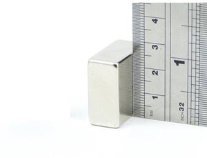 25 x 25 x 12.5mm Neodymium Block Magnets - Pack of 1/2/3 - Magneticks