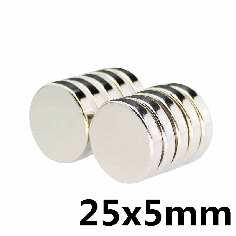 25 x 5mm Neodymium Disc Magnets - Pack of 3/5/10 - Magneticks