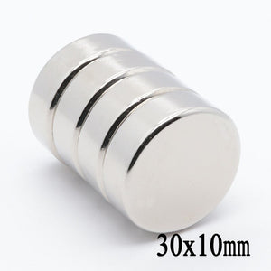30 x 10mm Neodymium Disc Magnets - Pack of 1/2/3 - Magneticks