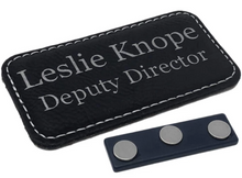 Load image into Gallery viewer, Three Magnet Plastic Badge / Magnetic Name Tag - Pack of 10/20/50 - Magneticks
