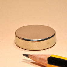 Load image into Gallery viewer, 23 x 10mm Neodymium Disc Magnets - Pack of 5 Pcs - N52 Grade - Magneticks
