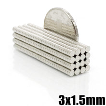 Load image into Gallery viewer, 3 x 1.5mm Neodymium Disc Magnets - Magneticks
