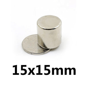 15 x 15mm Neodymium Cylinder Magnets - Magneticks