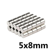 Load image into Gallery viewer, 5 x 8mm Neodymium Cylinder Magnets - Magneticks
