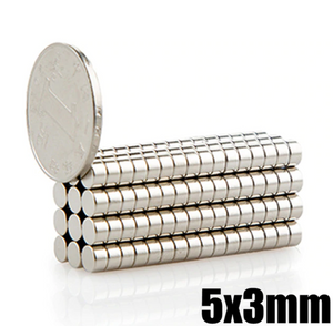 5 x 3mm Neodymium Disc Magnets - Magneticks