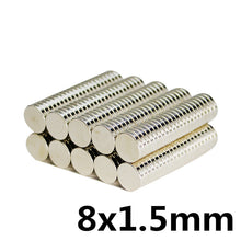 Load image into Gallery viewer, 8 x 1.5mm Neodymium Disc Magnets - Magneticks
