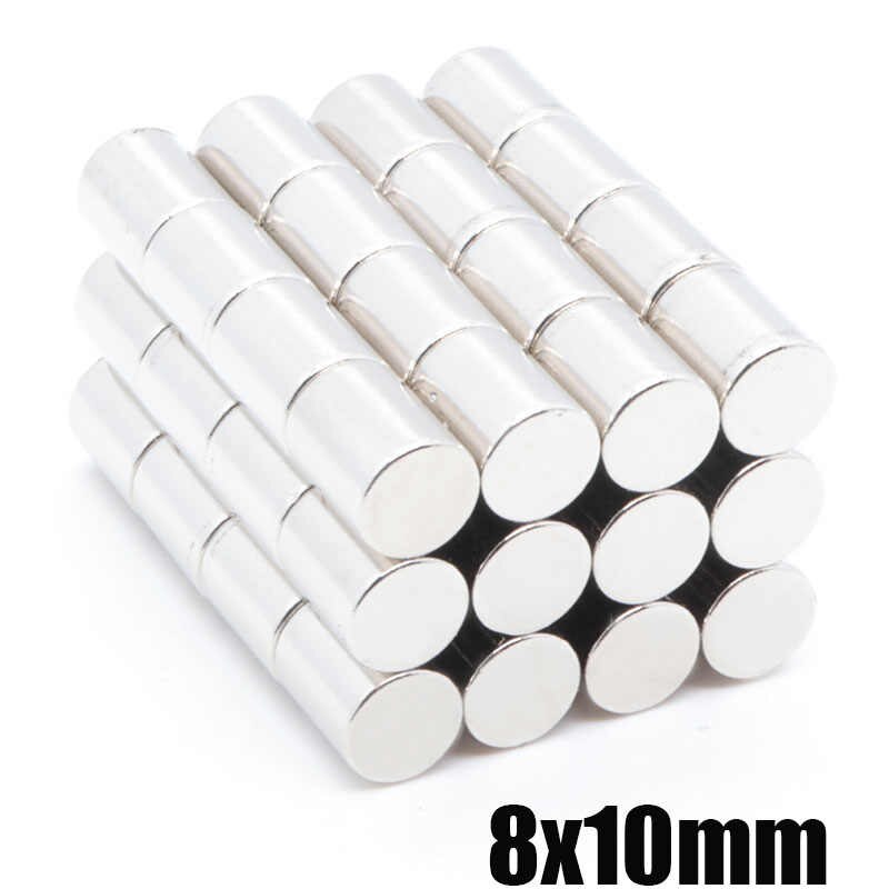 8 x 10mm Neodymium Disc Magnets - Magneticks