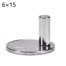 Load image into Gallery viewer, 6 x 15mm Neodymium Disc Magnets - Pack of 30 Pcs - N52 Grade - Magneticks
