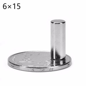 6 x 15mm Neodymium Disc Magnets - Pack of 30 Pcs - N52 Grade - Magneticks
