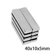Load image into Gallery viewer, 40 x 10 x 5mm Neodymium Block Magnets - Pack of 10/20/30 - Magneticks
