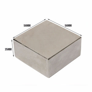 50 x 50 x 25mm Neodymium Block Magnets - Pack of 1/2/3 - Magneticks