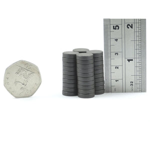 12 x 3mm Ferrite Disc Magnets - Pack of 50/100/200 - Magneticks