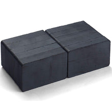 Load image into Gallery viewer, 40 x 25 x 10mm Ferrite Block Magnets - Pack of 50/100/200 - Magneticks
