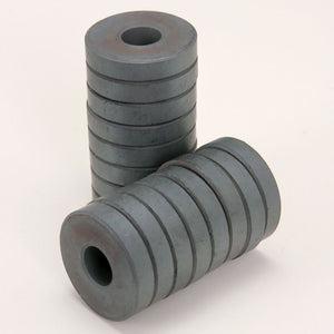 36 x 18 x 6mm Ferrite Ring Magnets - Pack of 10/20/30 - Magneticks