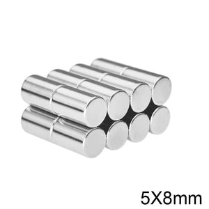 5 x 8mm Neodymium Cylinder Magnets - Magneticks