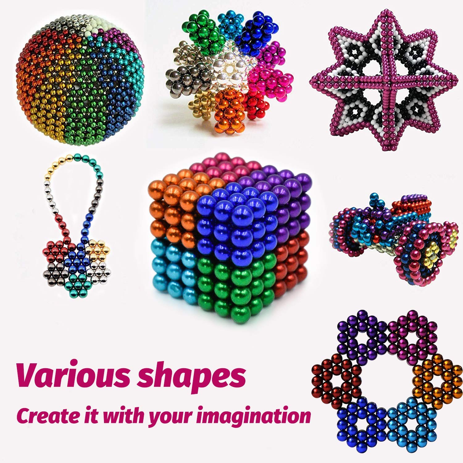 Multi Colored 216 Pcs Magnetic Balls – Shoptonix