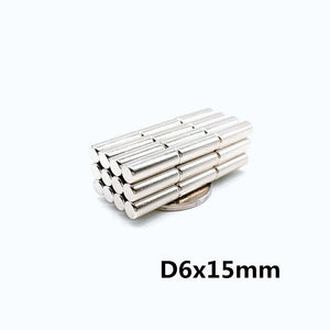 6 x 15mm Neodymium Disc Magnets - Pack of 30 Pcs - N52 Grade - Magneticks
